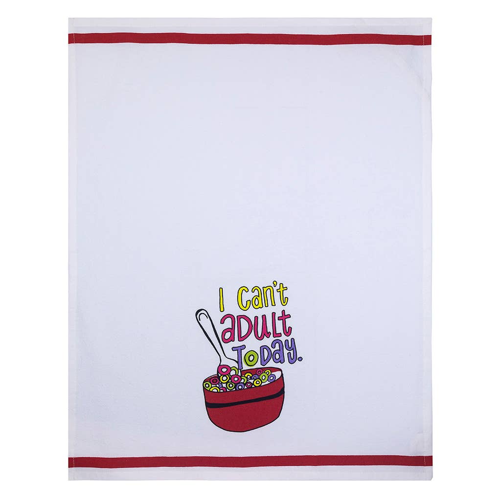 I Can't Adult Today Kitchen Tea Towel - HER Home Design Boutique